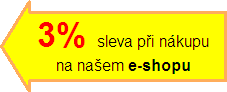 3% sleva pi nkupu na naem e-shopu